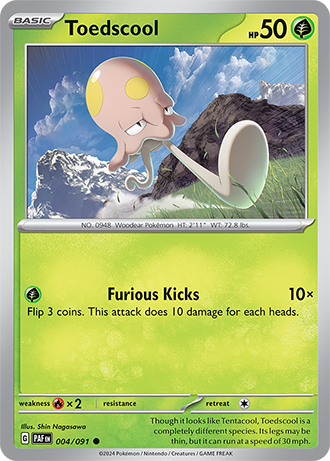 004/091 Toedscool - Paldean Fates - Pokémon card (English)