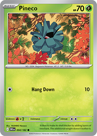 004/182 Pineco - Destined Rivals - Pokémon card (English)