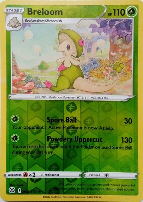 004/172 Breloom (Reverse Holo) (Rare) (Brilliant Stars) Pokemon card (English)