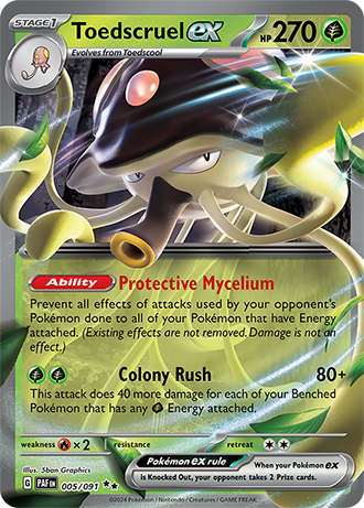 005/091 Toedscruel EX - Paldean Fates - Pokémon card (English) Collectors item