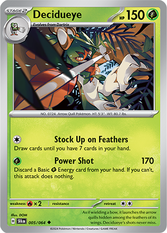 005/064 Decidueye - Shrouded Fable - Pokemon card (English)
