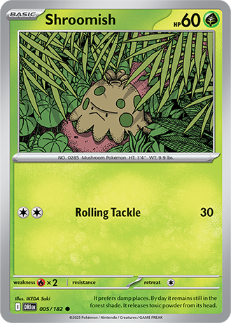 005/182 Shroomish - Destined Rivals - Pokémon card (English)
