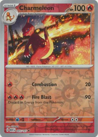 005/165 Charmeleon (Reverse Holo) - Pokémon 151 - Pokémon card (English)