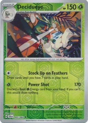 005/064 Decidueye (Reverse Holo) - Shrouded Fable - Pokemon card (English)