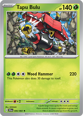 006/064 Tapu Bulu (Holo) - Shrouded Fable - Pokemon card (English)