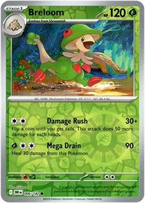 006/182 Breloom (Reverse Holo) - Destined Rivals - Pokémon card (English)