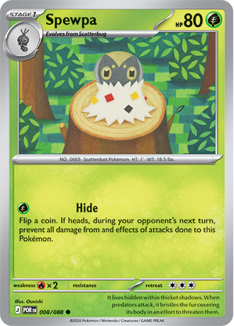 008/088 Spewpa (Perfect Order) Pokémon card (English)