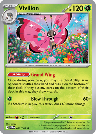 009/088 Vivillon (Perfect Order) Pokémon card (English)