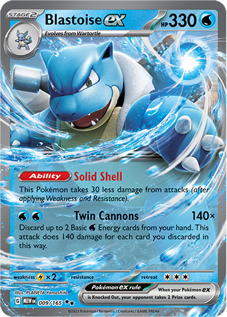 009/165 Blastoise EX (Double Rare) (Pokémon 151) Pokémon card (English)