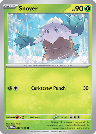 010/193 Snover - Paldea Evolved - Pokémon card (English)