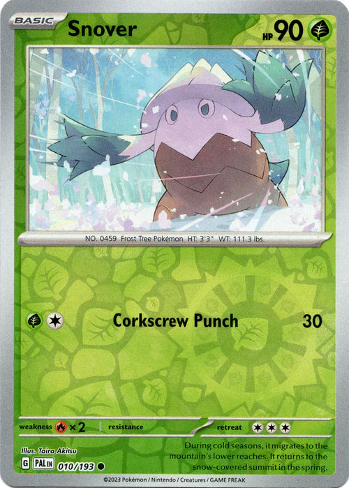 010/193 Snover (Reverse holo) - Paldea Evolved - Pokémon card (English)