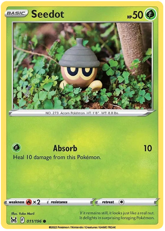 011/196 Seedot (Lost Origin) Pokemon card (English)