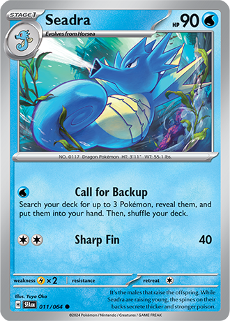 011/064 Seadra - Shrouded Fable - Pokemon card (English)