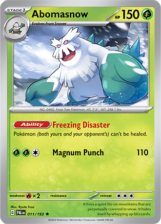 011/193 Abomasnow holo - Paldea Evolved - Pokémon card (English)