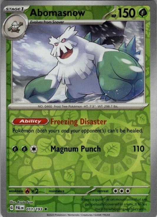011/193 Abomasnow (Reverse holo) - Paldea Evolved - Pokémon card (English)