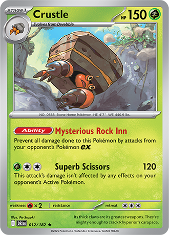012/182 Crustle (Holo) - Destined Rivals - Pokémon card (English)