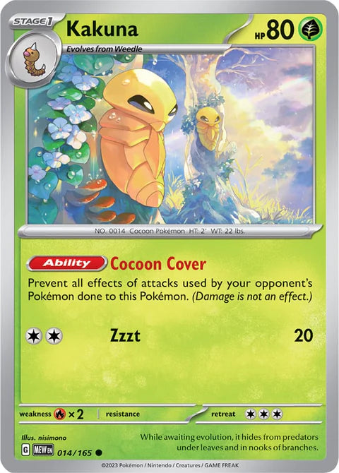 014/165 Kakuna - Pokémon 151 - Pokémon card (English)