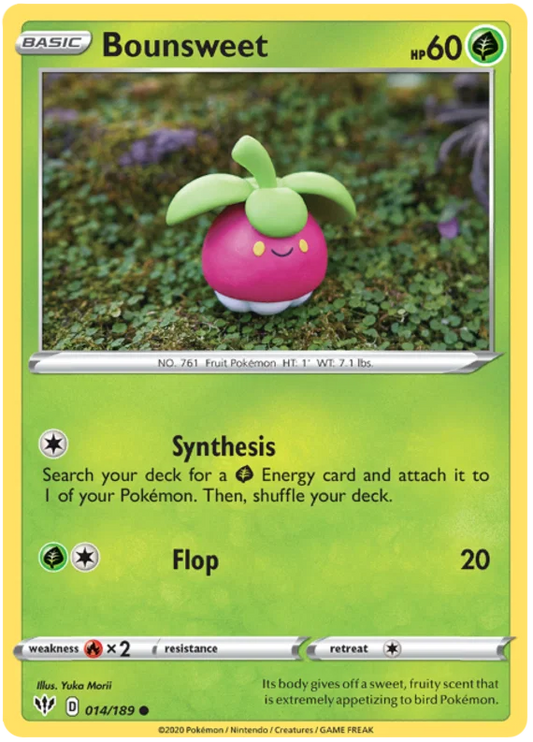 014/189 Bounsweet (Darkness Ablaze) Pokemon card (English)