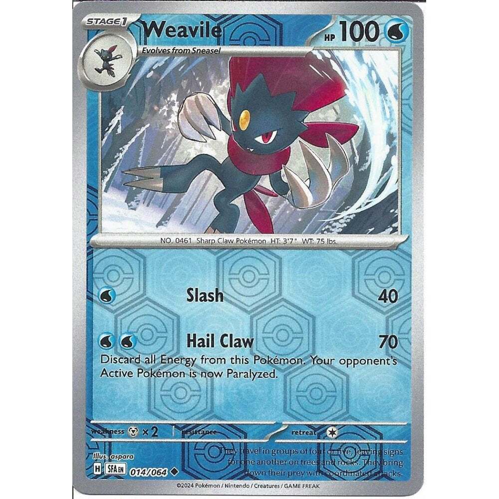 014/064 Weavile (Reverse Holo) - Shrouded Fable - Pokemon card (English)