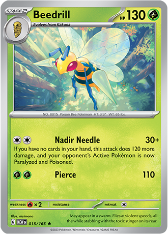 015/165 Beedrill - Pokémon 151 - Pokémon card (English)