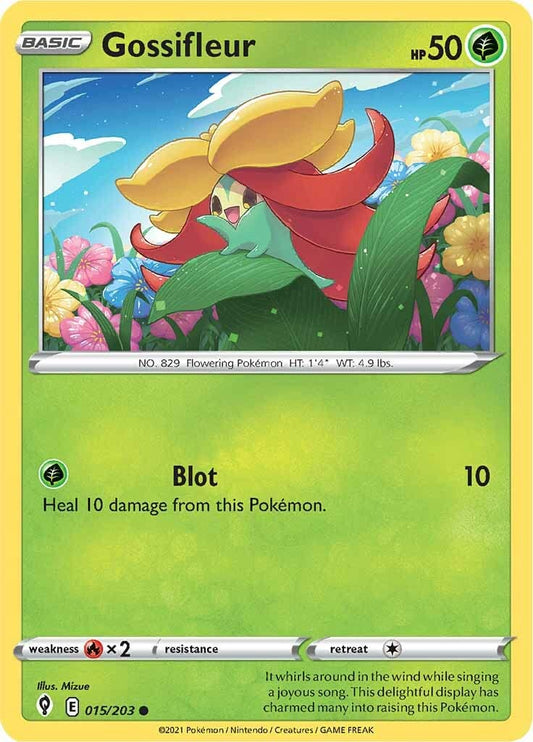 015/203 Gossifleur / Basic / Common (Evolving Skies) English card