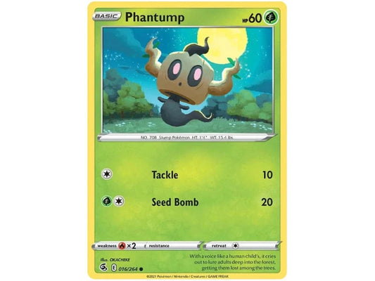 016/264 Phantump (Fusion Strike) Pokemon card (English)