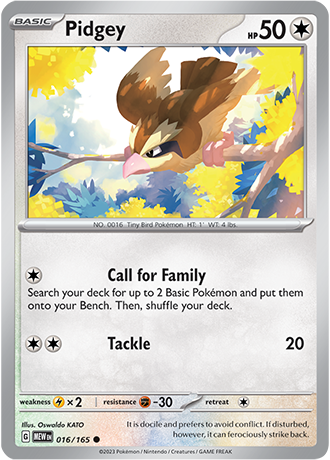 016/165 Pidgey - Pokémon 151 - Pokémon card (English)