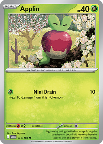 016/182 Applin - Destined Rivals - Pokémon card (English)