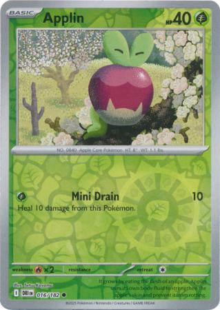 016/182 Applin (Reverse Holo) - Destined Rivals - Pokémon card (English)