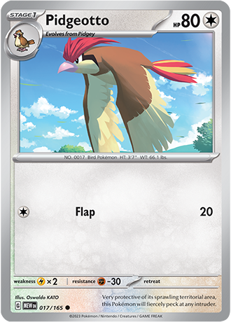 017/165 Pidgeotto - Pokémon 151 - Pokémon card (English)
