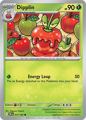017/182 Dipplin - Destined Rivals - Pokémon card (English)