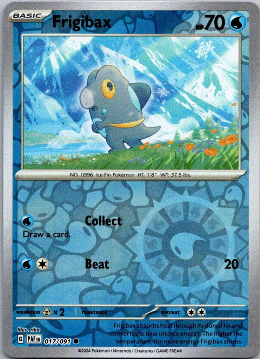 017/091 Frigibax (Reverse Holo) - Paldean Fates - Pokémon card (English)