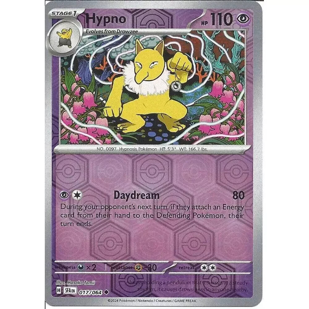 017/064 Hypno (Reverse Holo) (Shrouded Fable) Pokemon card (English)