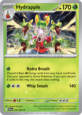 018/182 Hydrapple (Holo) - Destined Rivals - Pokémon card (English)