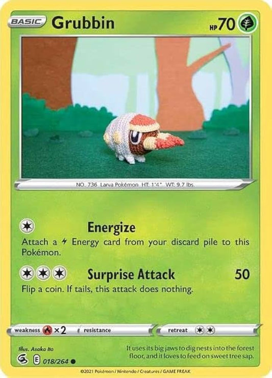 018/264 Grubbin / Basic / Common (Fusion Strike) English card