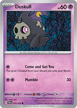 018/064 Duskull (Shrouded Fable) Pokemon card (English)