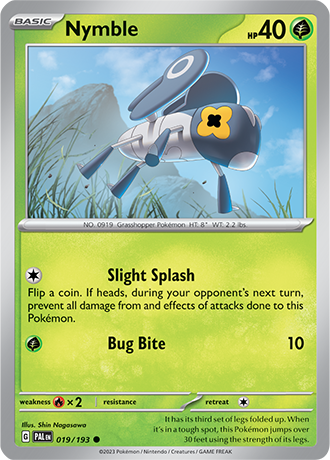 019/193 Nymble - Paldea Evolved - Pokémon card (English)