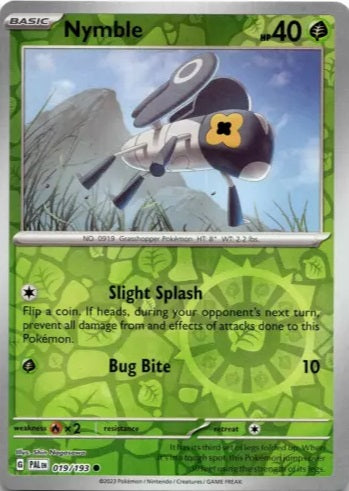 019/193 Nymble (Reverse holo) - Paldea Evolved - Pokémon card (English)