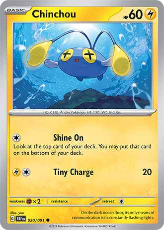 020/091 Chinchou - Paldean Fates - Pokémon card (English)