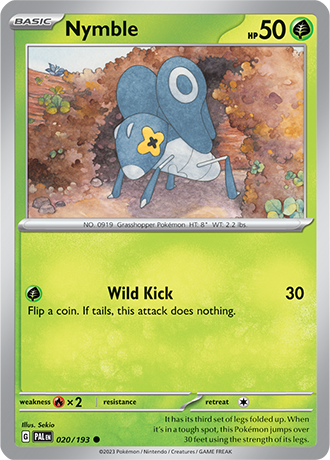 020/193 Nymble- Paldea Evolved - Pokémon card (English)