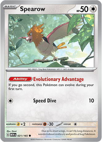 021/165 Spearow - Pokémon 151 - Pokémon card (English)