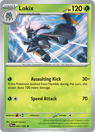021/193 Lokix holo - Paldea Evolved - Pokémon card (English)