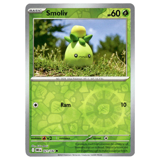 021/182 Smoliv (Reverse Holo) - Destined Rivals - Pokémon card (English)