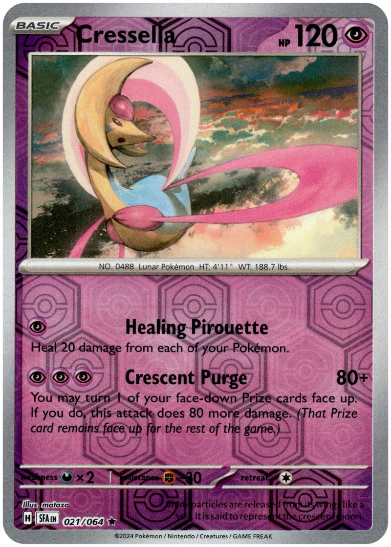 021/064 Cresselia (Reverse Holo) (Shrouded Fable) Pokemon card (English)