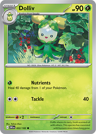 022/182 Dolliv - Destined Rivals - Pokémon card (English)