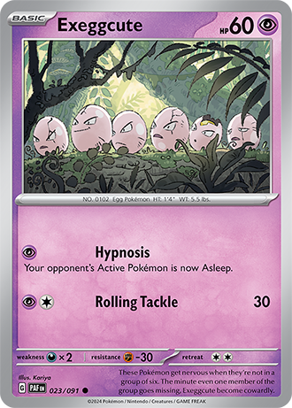 023/091 Exeggcute - Paldean Fates - Pokémon card (English)