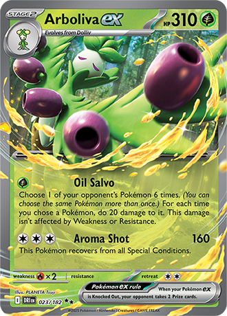 023/182 Arboliva EX - Destined Rivals - Pokemon card (English)+