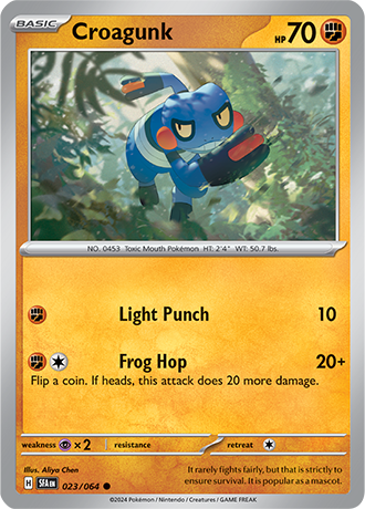 023/064 Croagunk (Shrouded Fable) Pokemon card (English)