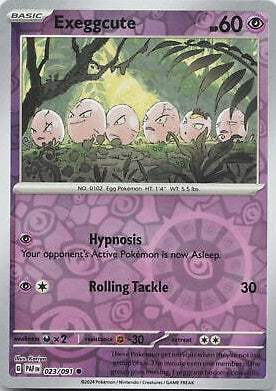 023/091 Exeggcute (Reverse Holo) - Paldean Fates - Pokémon card (English)