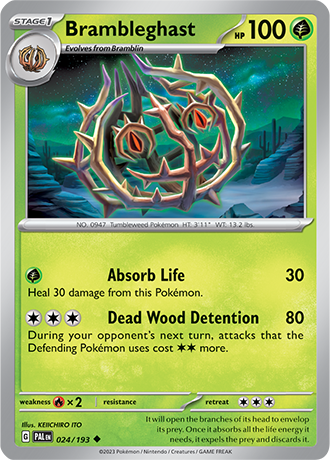 024/193 Brambleghast - Paldea Evolved - Pokémon card (English)